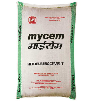 Les sacs de ciment tissés par pp de papier d'emballage renvoie le matériel en vrac granulaire de poudre traitée aux UV de farine